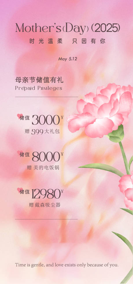 源文件下载【母亲节康乃馨玫瑰花情人节粉色优惠券菜】编号：89240030533205888