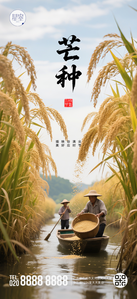 源文件下载【芒种海报】编号：70900031079367862