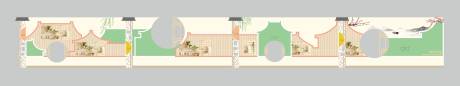 校园文化墙走廊氛围