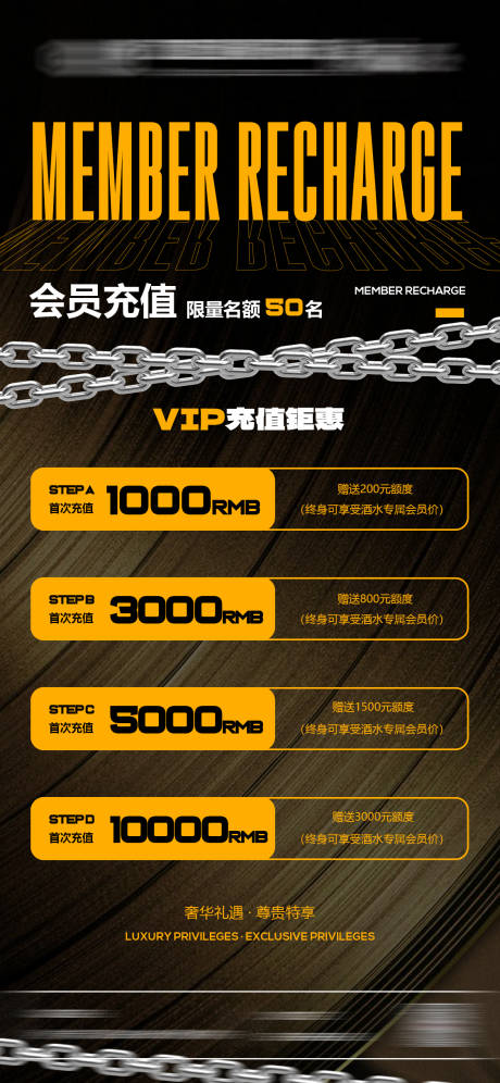 源文件下载【酒吧夜店会员充值海报】编号：73030030992607603