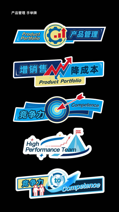 产品管理手举牌