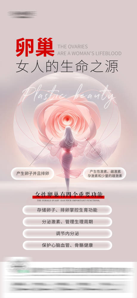 源文件下载【私密卵巢科普海报】编号：41520030568658376