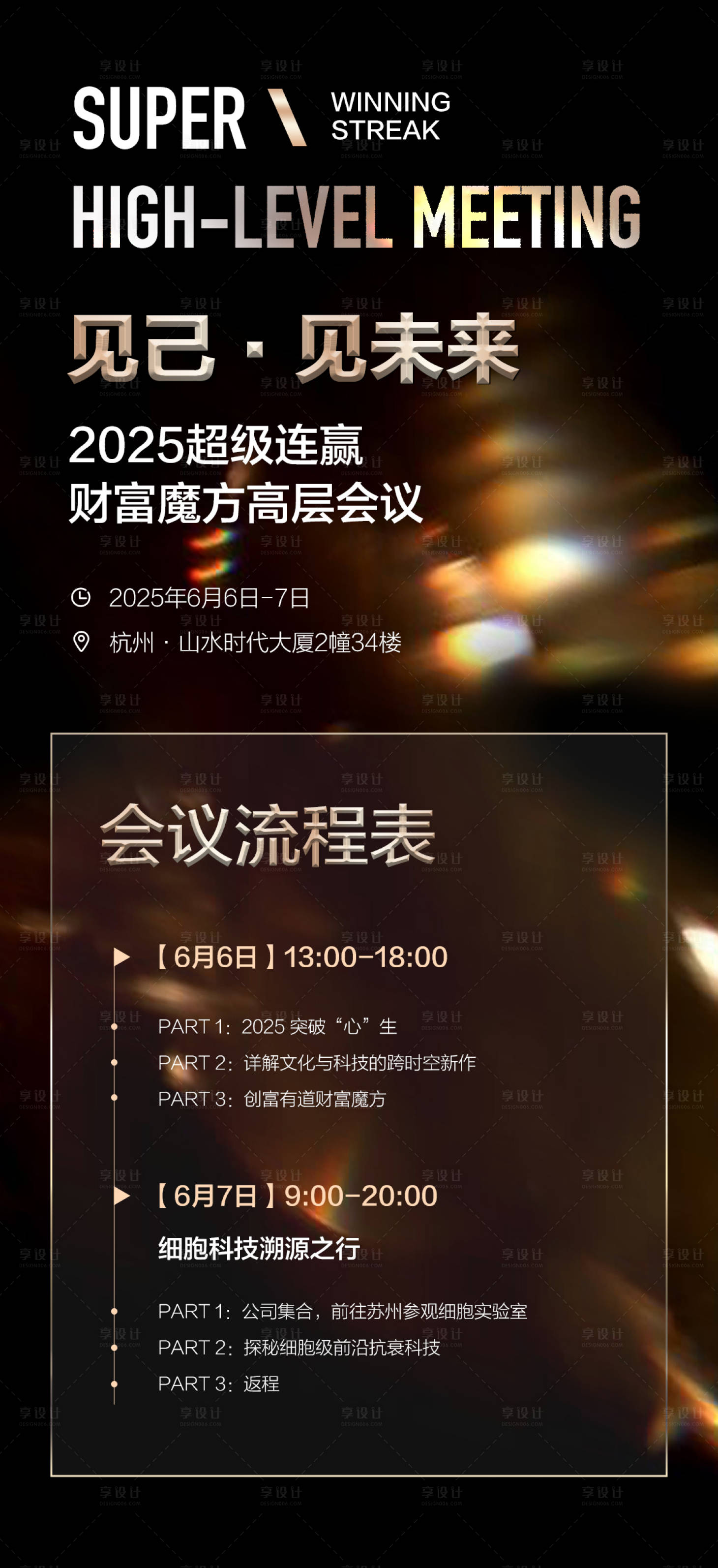 源文件下載【享設計】搜索編號：38850031051876786【醫美會議流程海報】