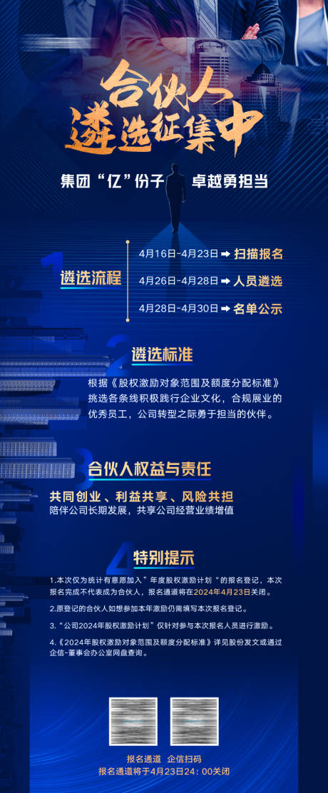 源文件下载【合伙人遴选海报】编号：91010030614856515