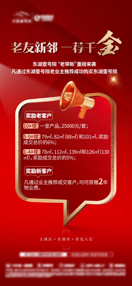 源文件下載【地產老帶新政策海報】編號：26810030704111751
