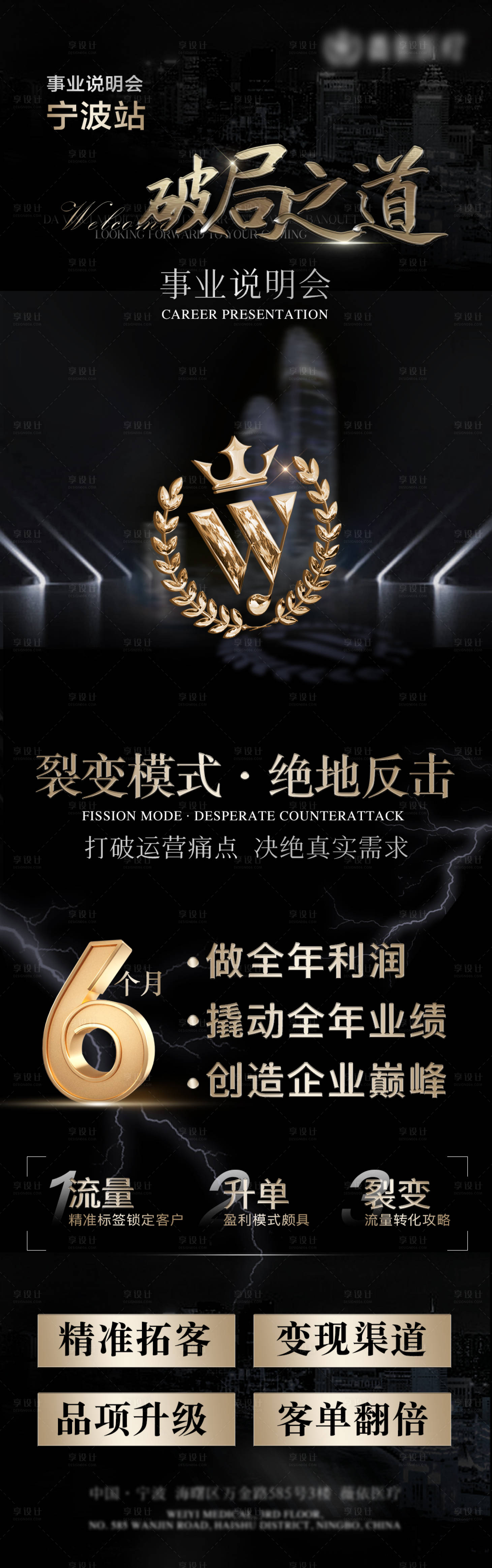 源文件下载【享设计】搜索编号：20610030856362449【事业造势会议海报】