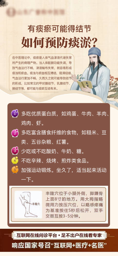 源文件下载【享设计】搜索编号：76730030656922529【痰瘀科普宣传海报】