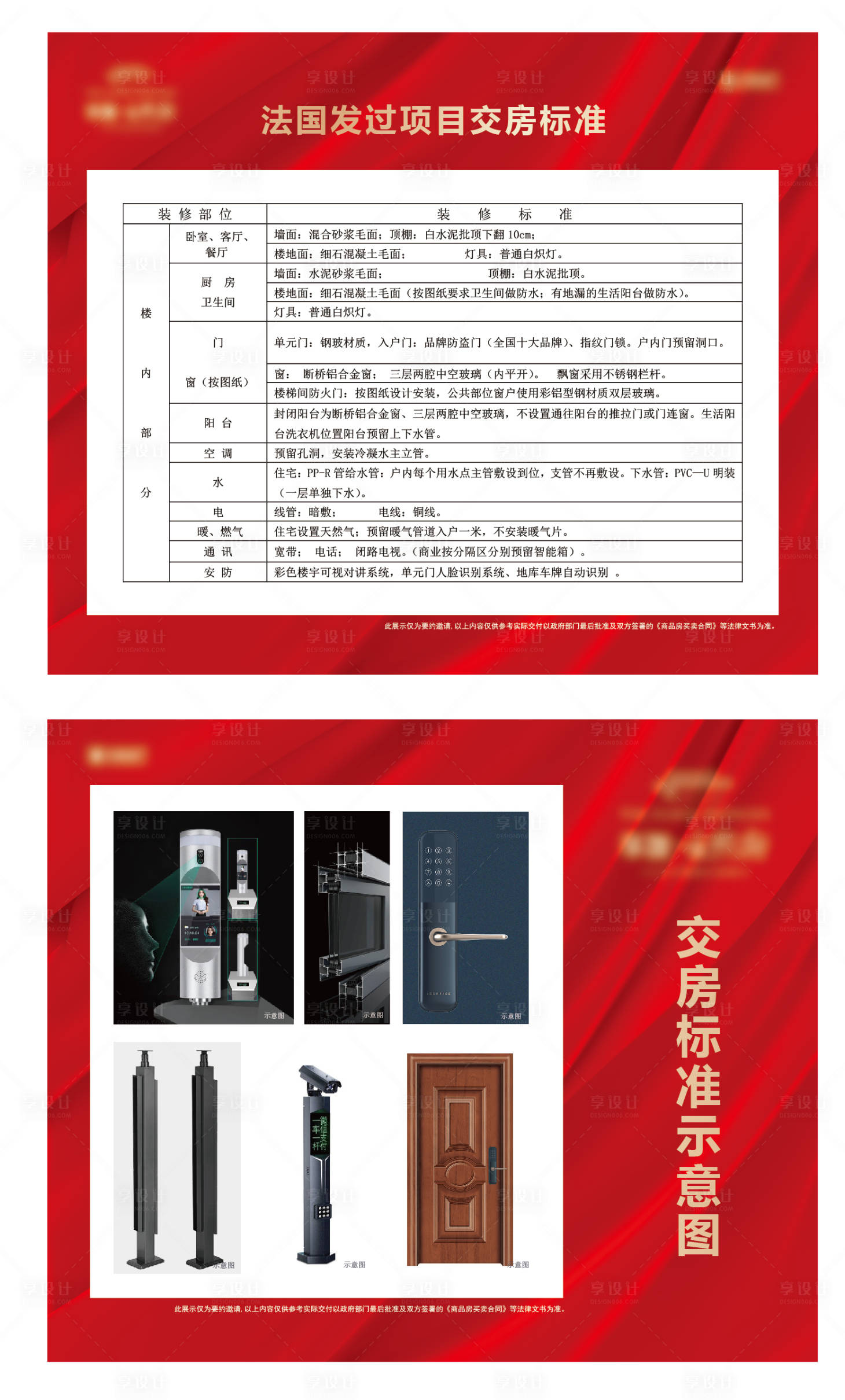 源文件下载【享设计】搜索编号：62850030911713626【地产红金交房标准展板入会招募入户门】