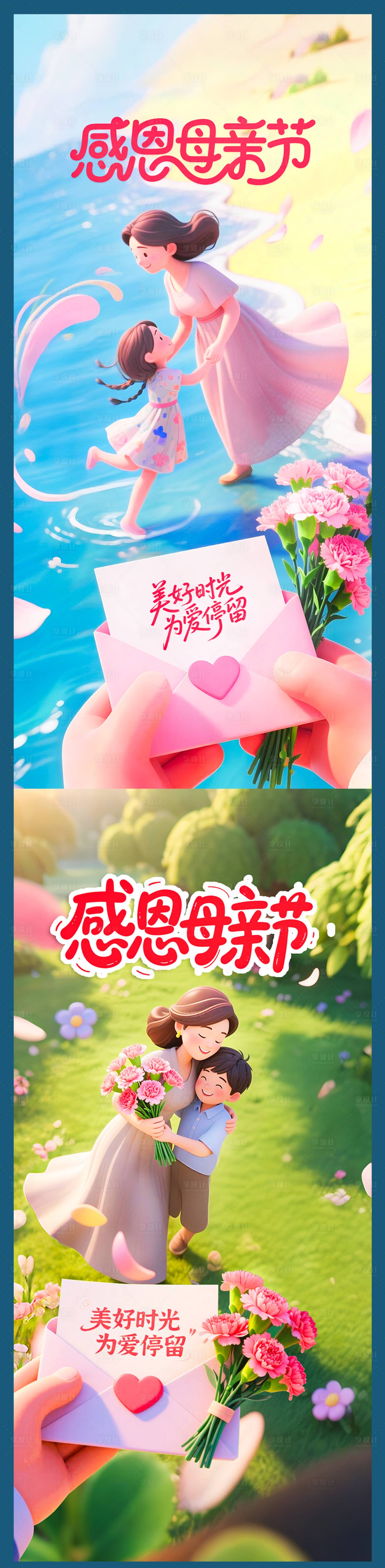 源文件下载【享设计】搜索编号：46710030666363364【母亲节节日移动端海报】