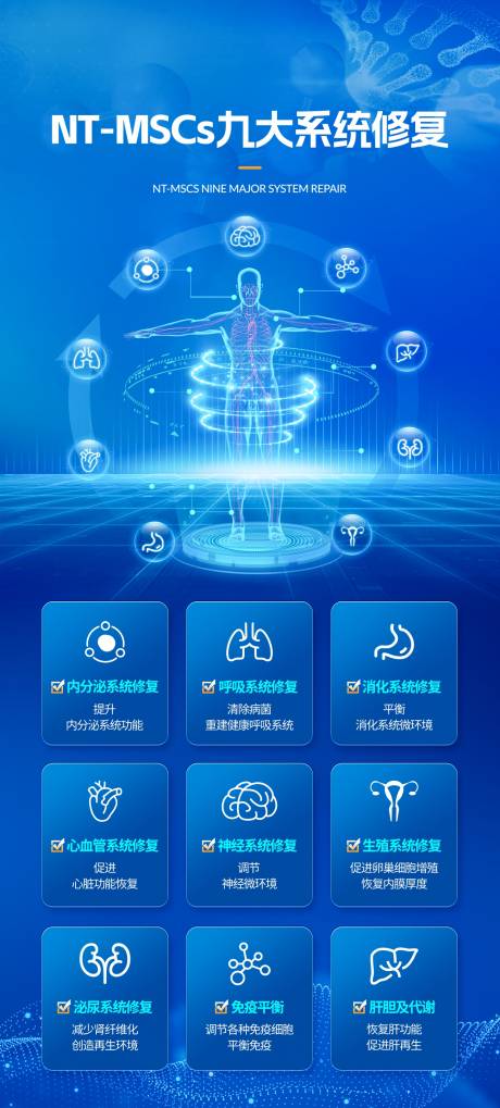 源文件下载【享设计】搜索编号：83290030601606049【全身系统性修复海报】