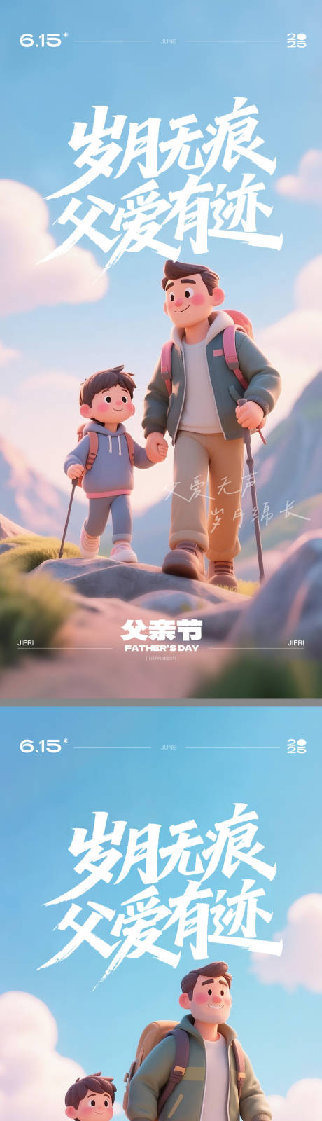 源文件下载【享设计】搜索编号：12660030643301779【父亲节C4D海报】