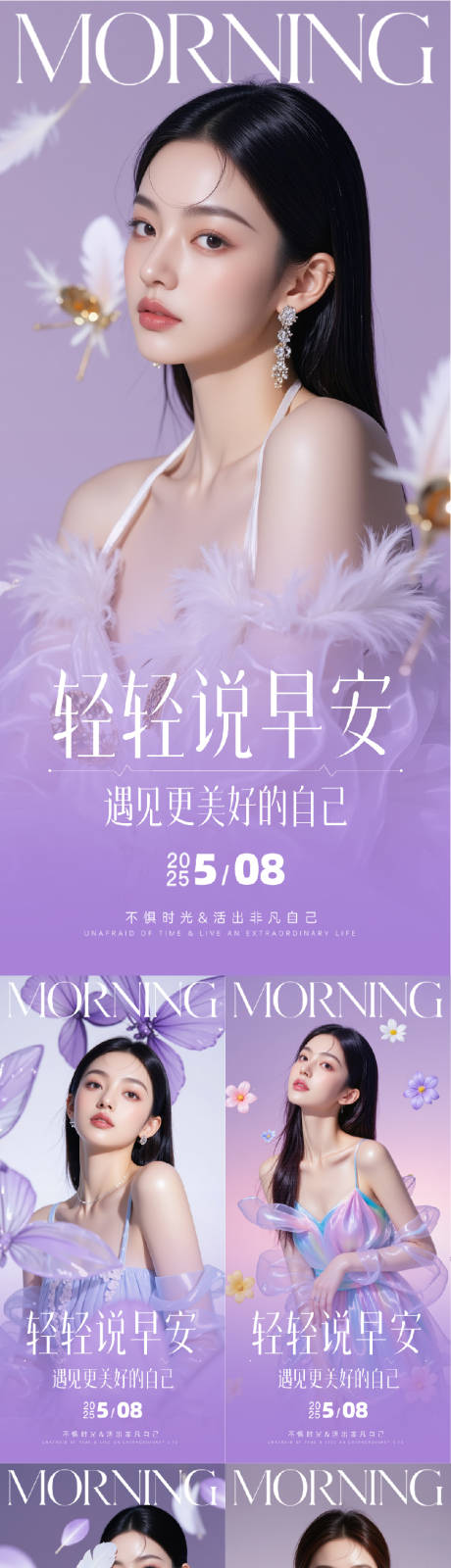 源文件下载【医美早安人物系列海报】编号：18410030597772500