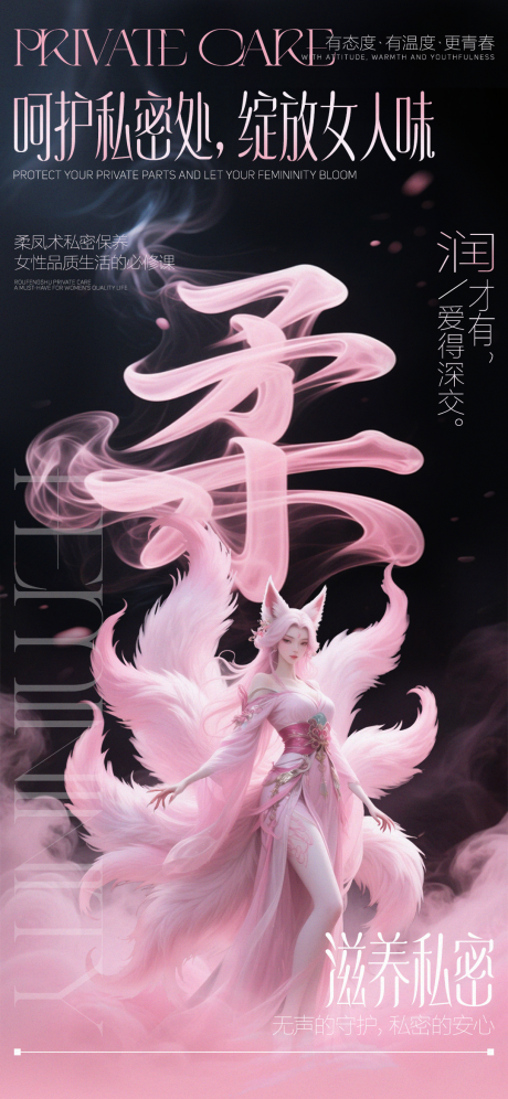 源文件下载【私密保养医美海报】编号：33940030781119551
