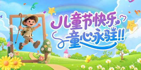 源文件下载【享设计】搜索编号：84560030672603010【儿童节活动背景板】