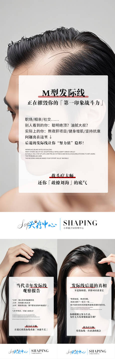 源文件下载【植发头疗海报】编号：73390030783339096