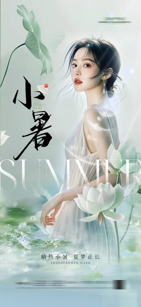源文件下載【享設計】搜索編號：62960030593943344【小暑海報】