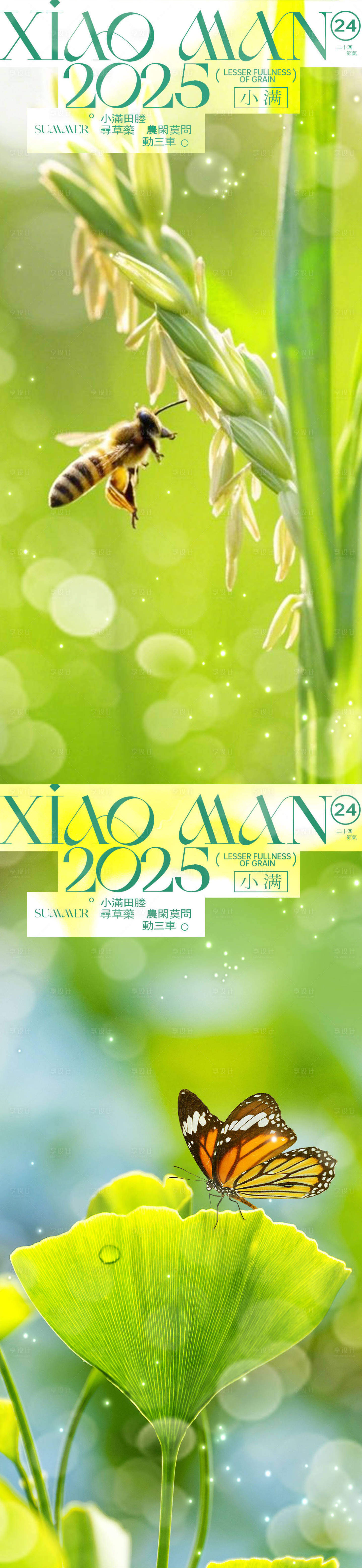 源文件下載【享設計】搜索編號：43490030625677748【小滿系列海報】