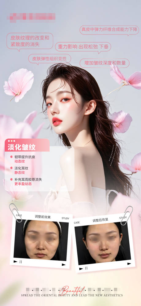 源文件下载【医美抗衰除皱案例对比海报】编号：91860030684843274