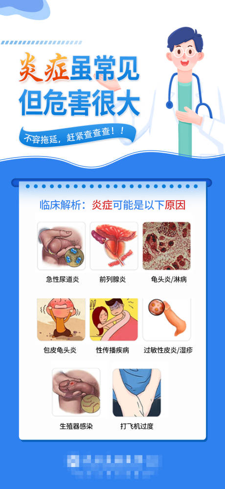 源文件下载【享设计】搜索编号：71060030980917518【炎症科普海报】