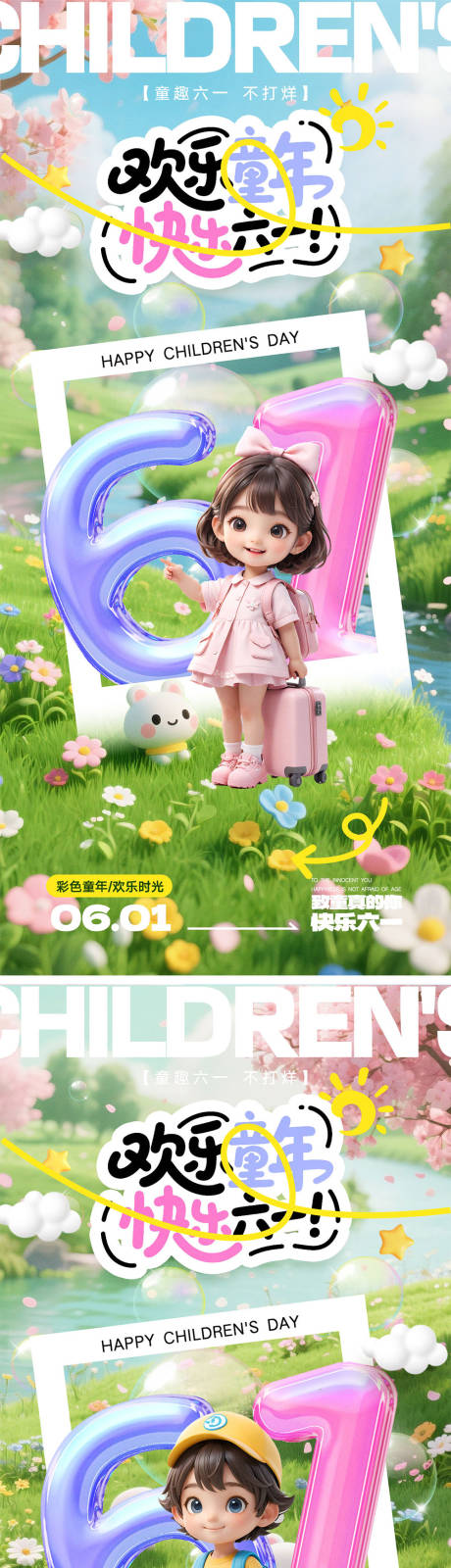 源文件下载【儿童节海报】编号：28750030565739186