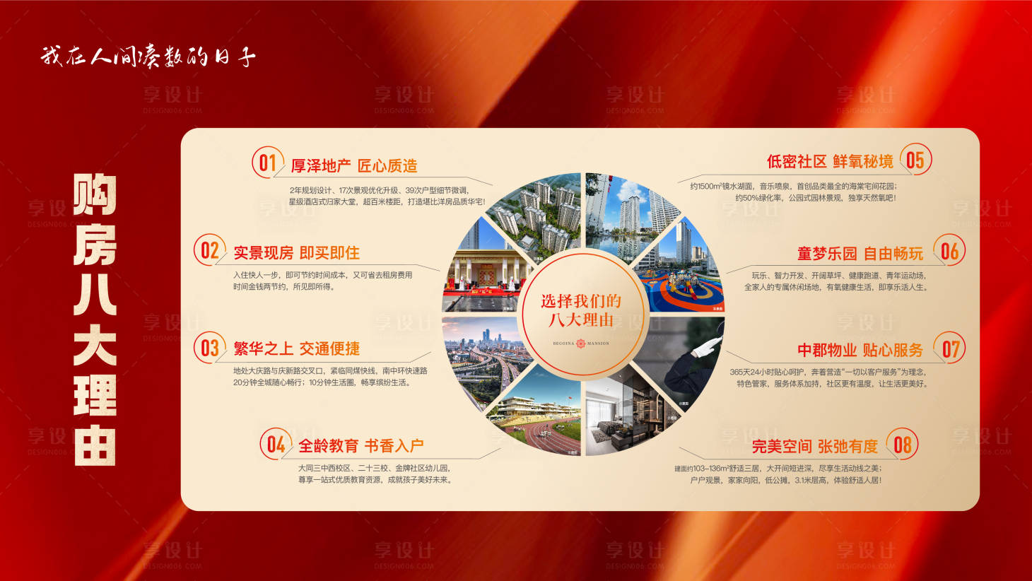 源文件下載【享設計】搜索編號：20480030708737025【地產購房八大理由展板】