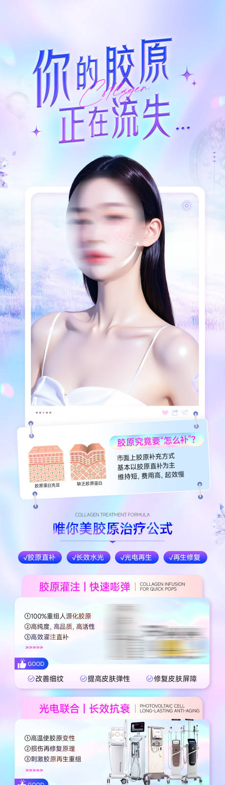 源文件下载【医美胶原流失科普长图】编号：61470030611774893