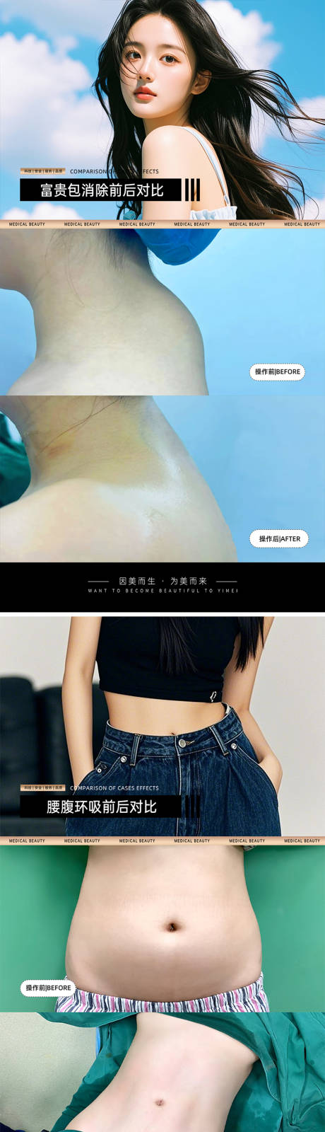 源文件下载【医美案例对比模板】编号：66820030978178936