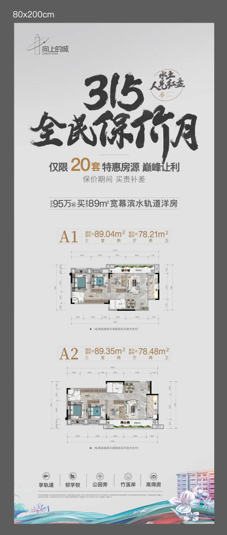 源文件下载【地产户型价值点展架】编号：81440030956323432