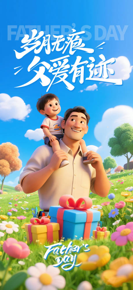 源文件下载【父亲节宣传海报】编号：97700031032803774