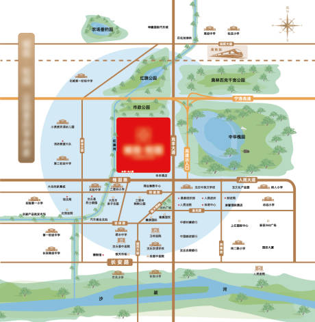 源文件下载【房地产区位图】编号：89030030737491958