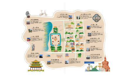 源文件下载【北京二环卡通地图设计】编号：70820030686879816