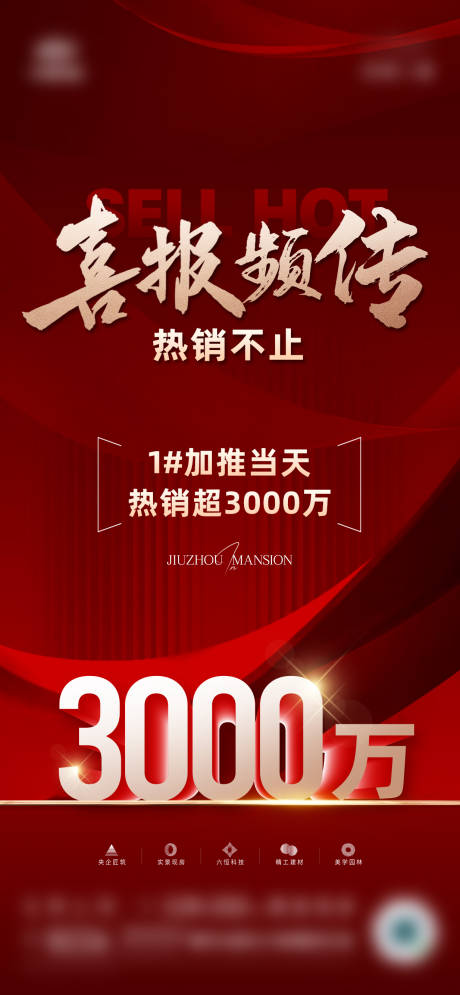源文件下载【喜报地产海报】编号：74810030627347451
