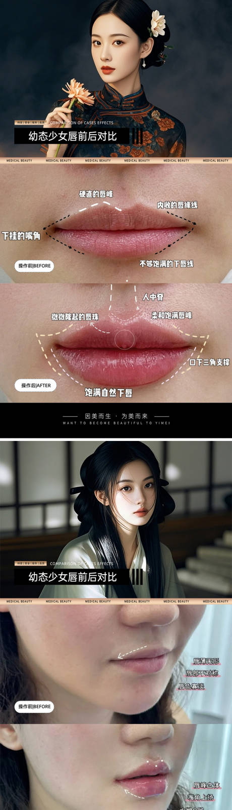 医美案例对比模板