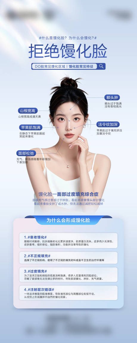 医美馒化脸宣传海报