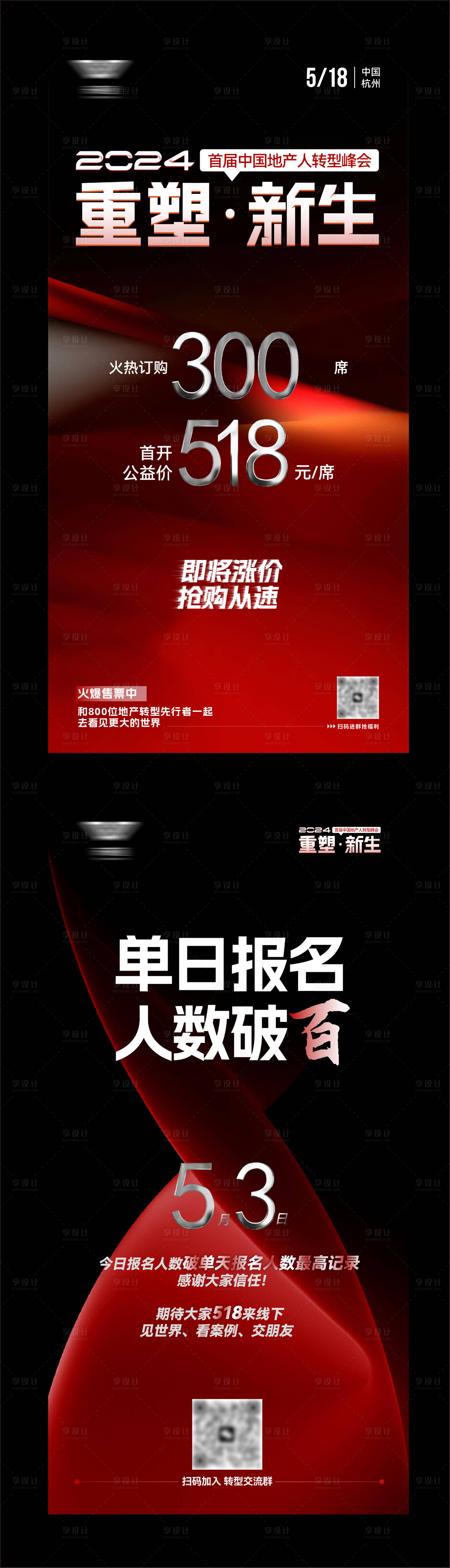 源文件下载【享设计】搜索编号：70010031426655109【高级热销红色系列海报】