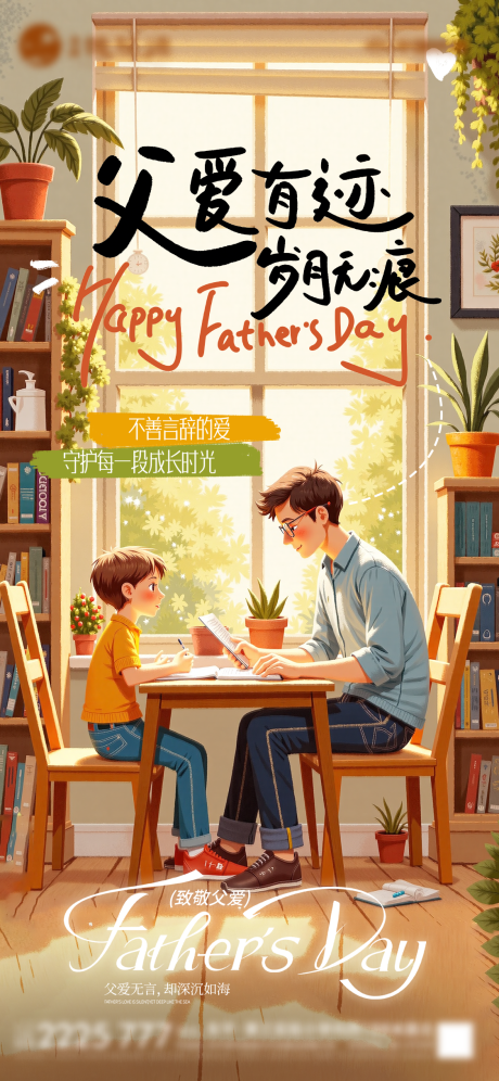 源文件下载【父亲节海报】编号：65330031291881980