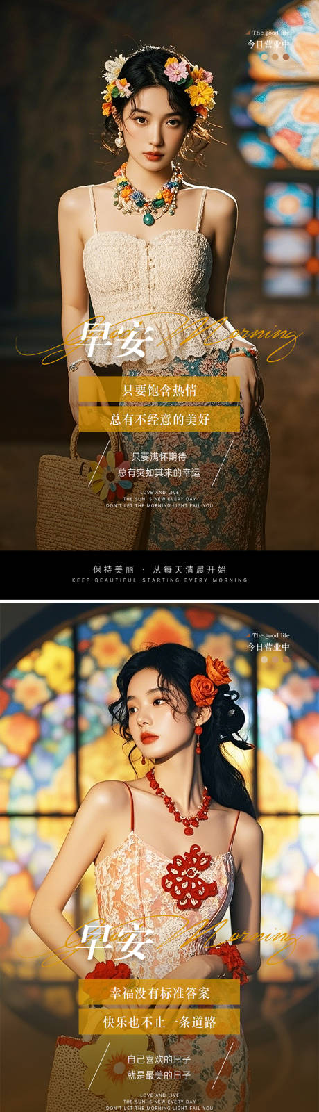 源文件下载【享设计】搜索编号：35390031250015718【美业医美励志早安图海报】