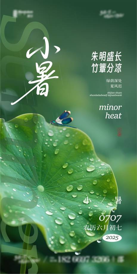 源文件下载【小暑节气海报】编号：10070031628079791