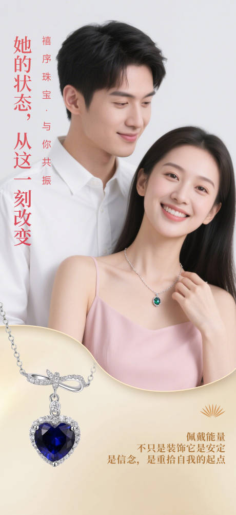 源文件下载【珠宝情侣海报】编号：81880031509023787