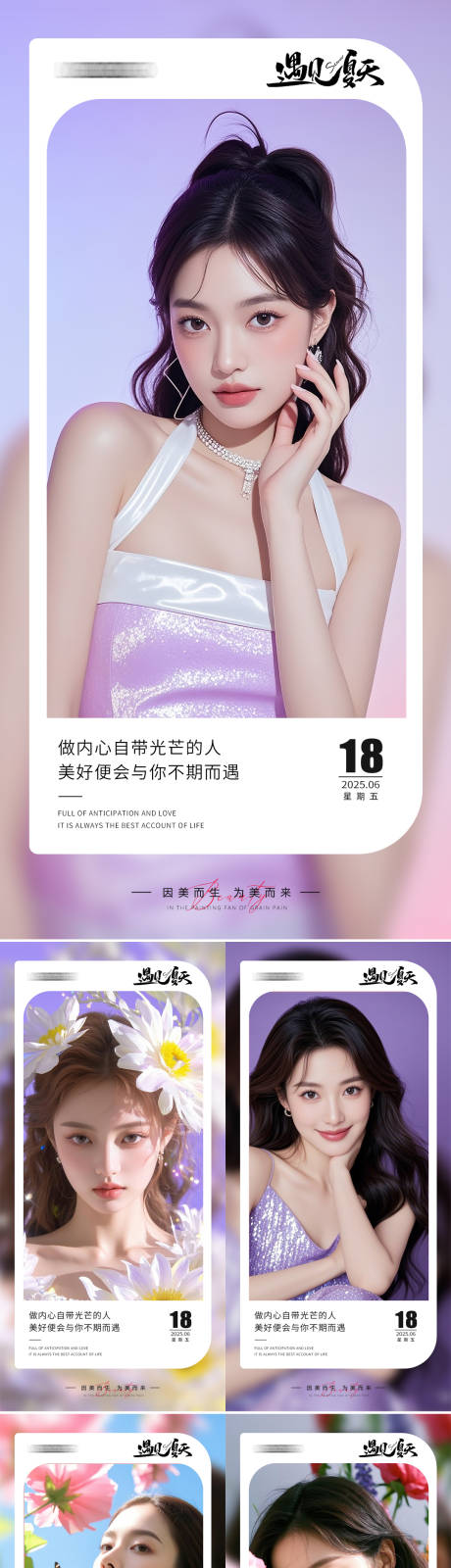 源文件下载【美业早安日签海报】编号：92520031387934678