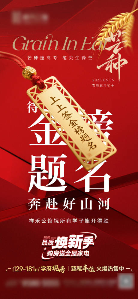 源文件下载【芒种高考海报】编号：38430031134322335