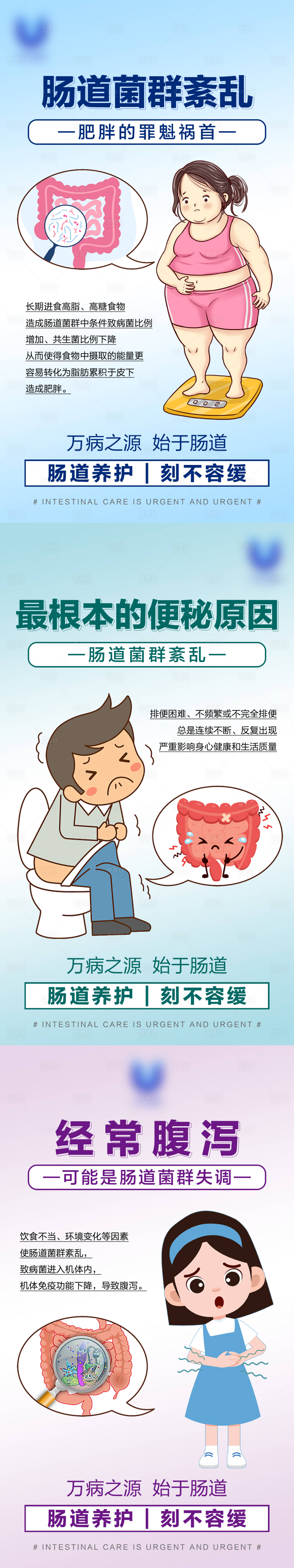 源文件下载【享设计】搜索编号：13800031129048822【肠道健康海报】