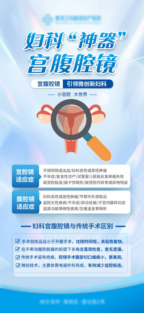 妇科宫腹腔镜海报