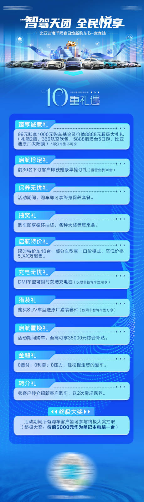 源文件下載【享設計】搜索編號：55280031140481976【汽車多重禮十重禮政策長圖海報】