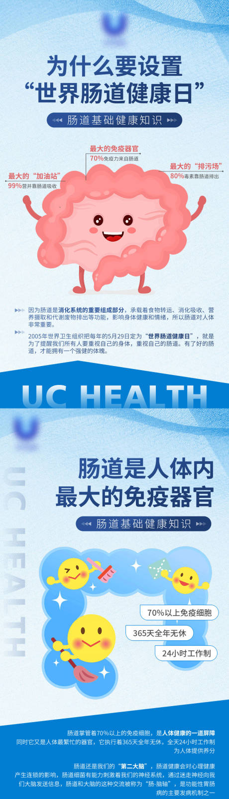肠道功能健康知识海报