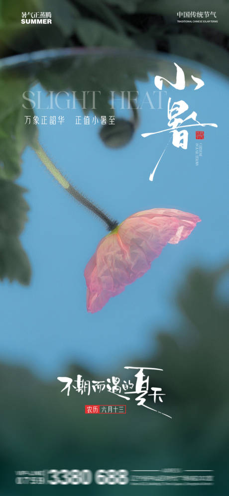 源文件下載【享設(shè)計】搜索編號：14210031579398133【小暑節(jié)氣海報】