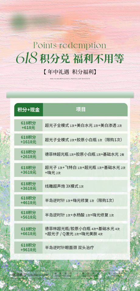 源文件下载【618积分兑换福利不用等海报】编号：44520031155639366