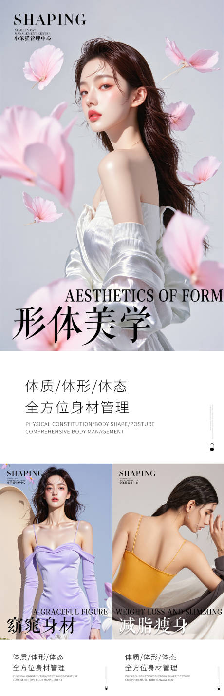 源文件下载【医美形体美学系列海报】编号：91650031292619000