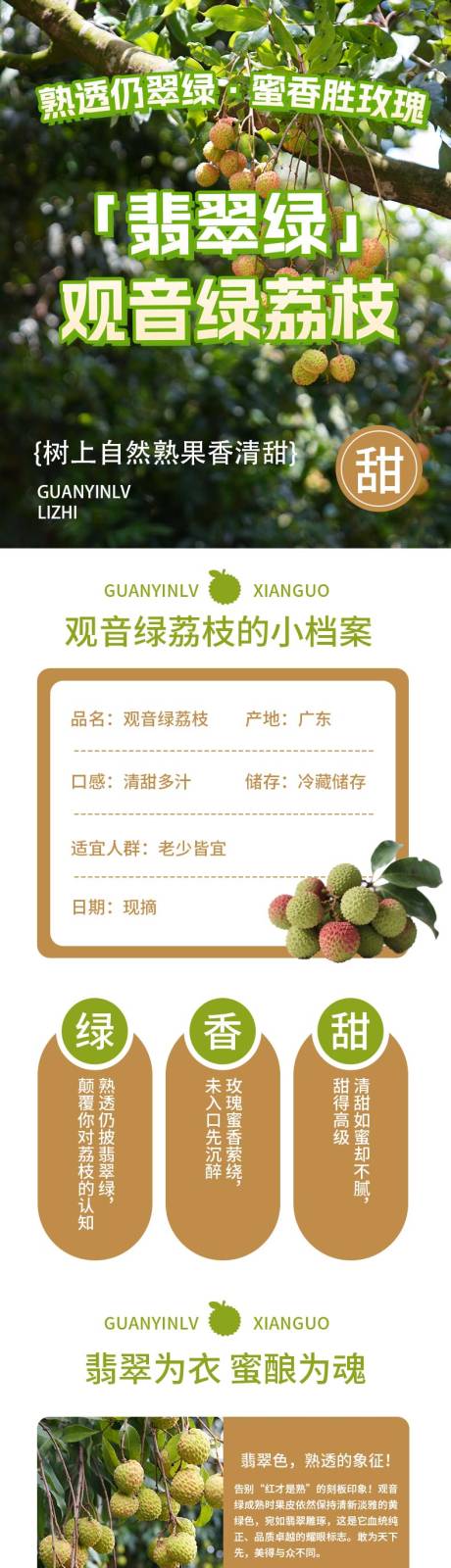 源文件下载【观音绿荔枝详情页】编号：35380031571342086