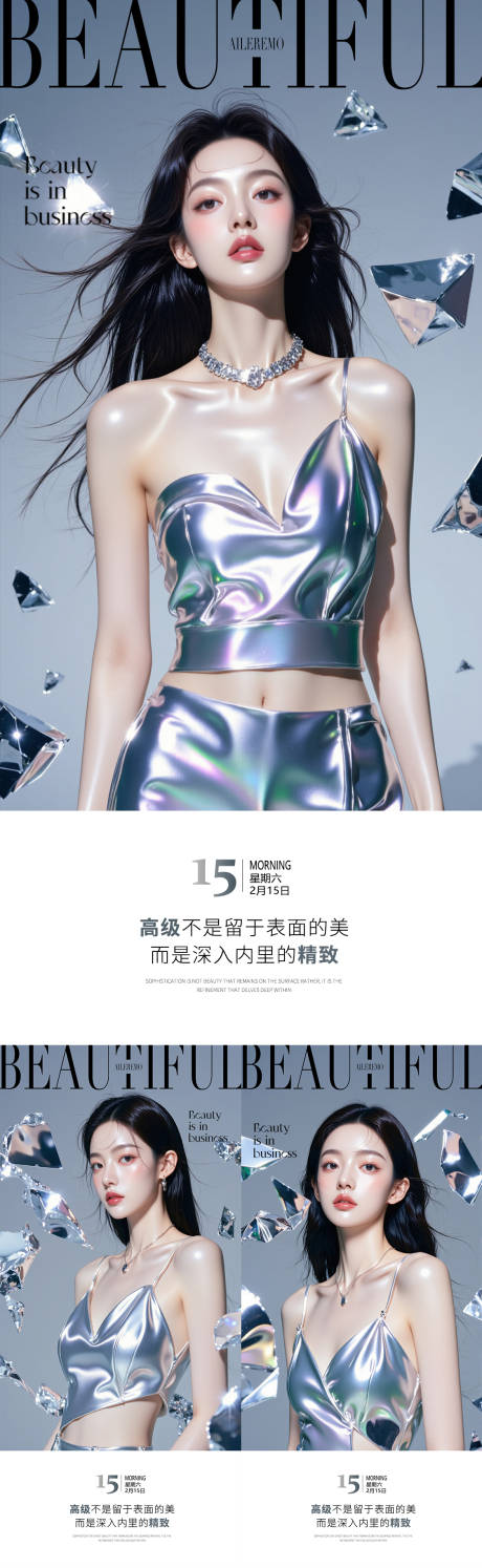 源文件下载【医美早安图系列海报】编号：66920031484195017